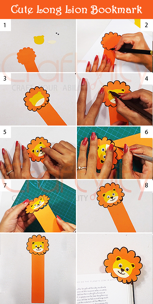 Cute Lion Bookmark