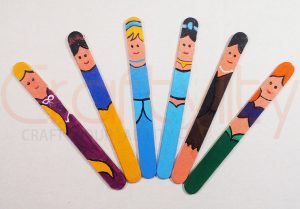 Popsicle Disney Princess Bookmarks