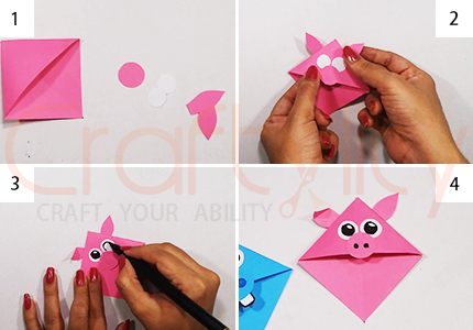 Corner Piggy Bookmarks