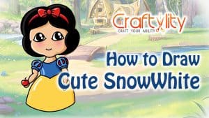 How to draw cute little Snow White