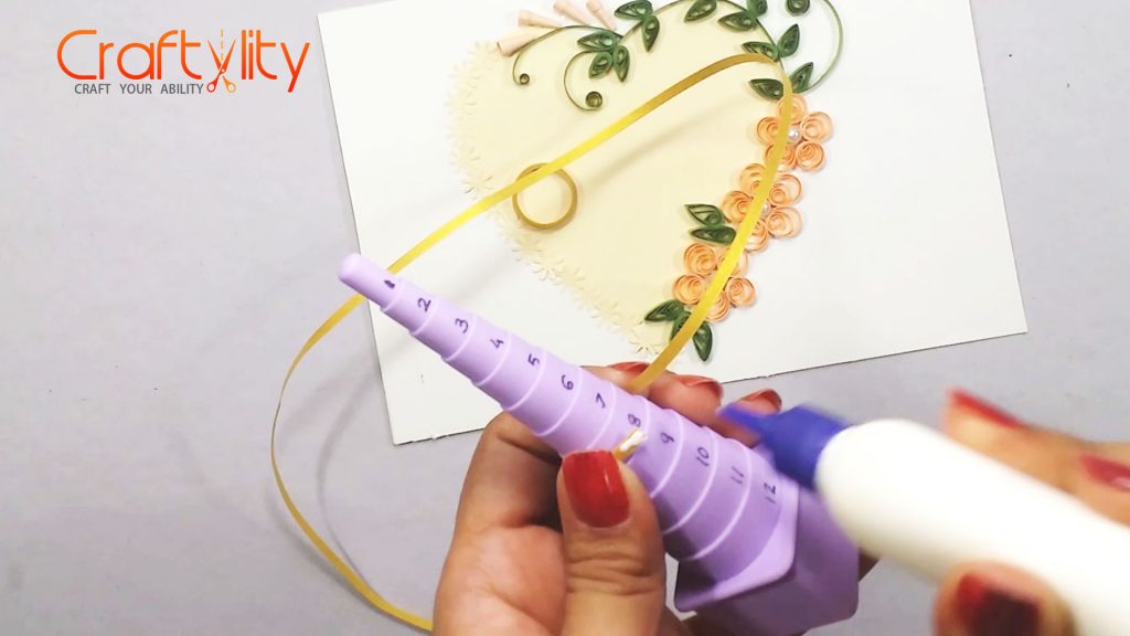 Quilling Wedding Card