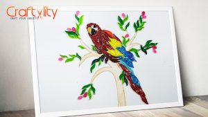 quilling parrot