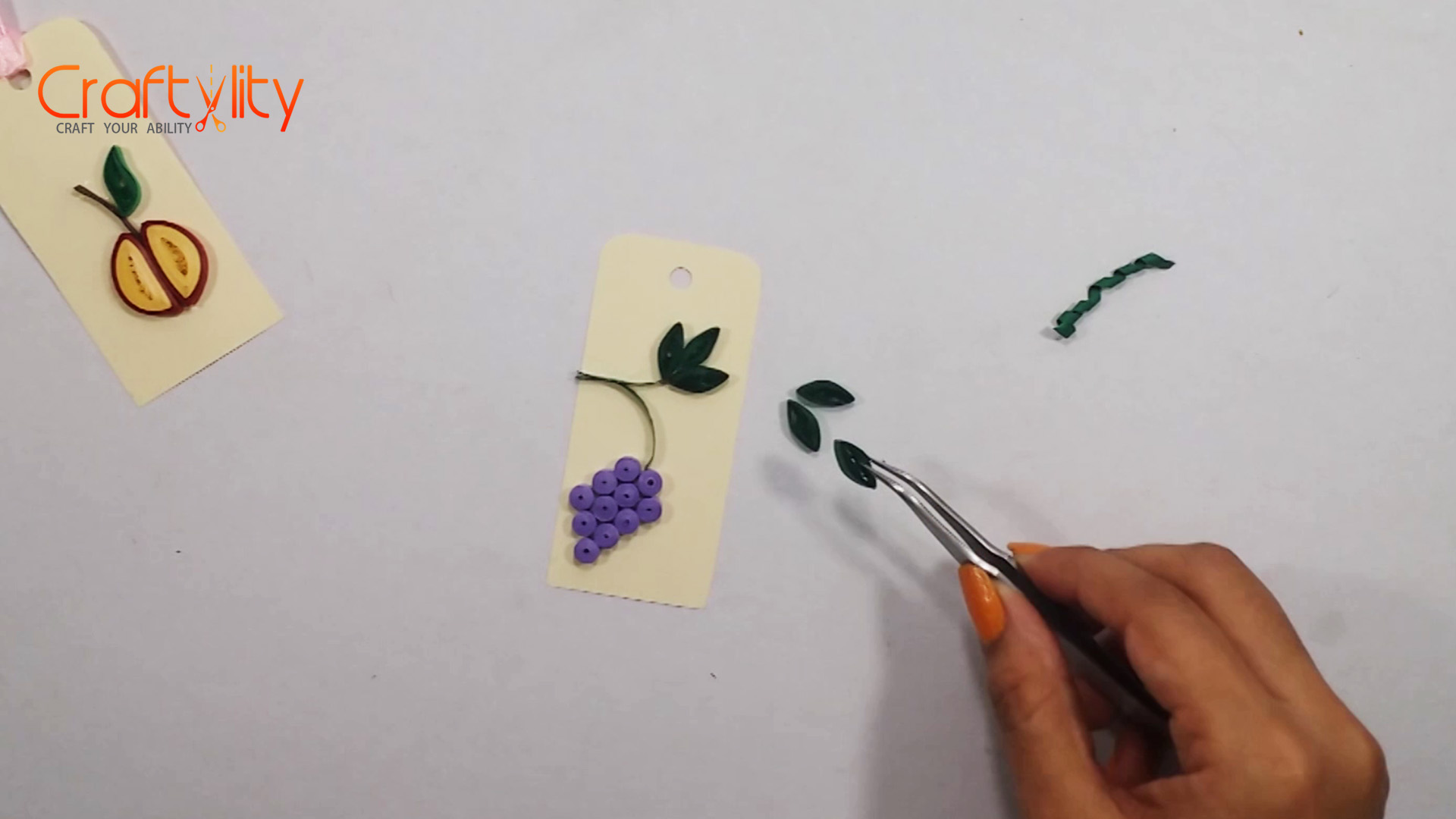 Paper Quilling Fruit Tags- Craftylity