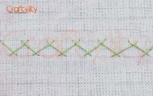 Herringbone stitch
