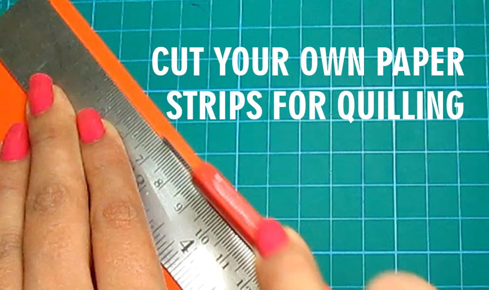 how to cut your own paper strips for quilling