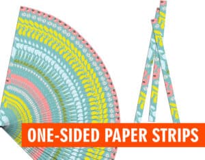 one sided paper strip
