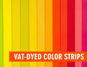 Vat-Dyed color strips