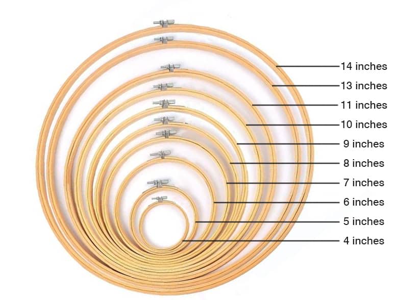embroidery hoop sizes