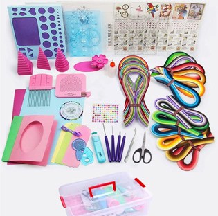 Paper Quilling Kit With 1860 Strips And Quilling Tools And Storage Box Paper