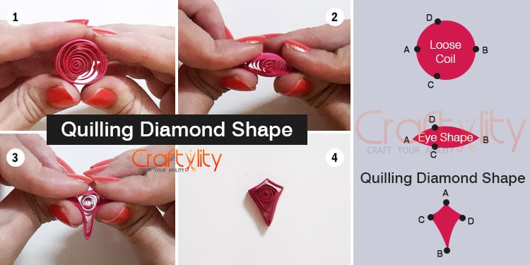 quilling diamond shape