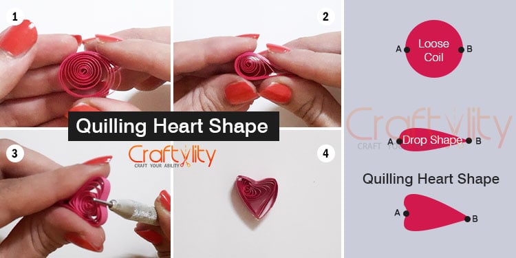 quilling heart shape