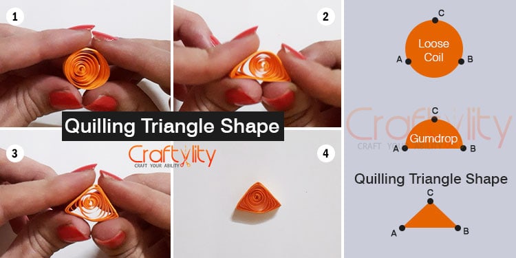 quilling triangle shape