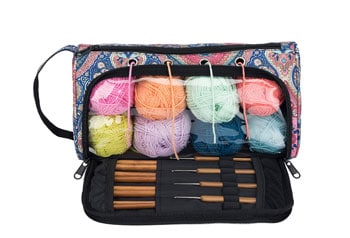 basic crochet tools - crochet material organizer