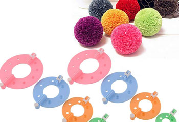 basic crochet tools - pom pom maker