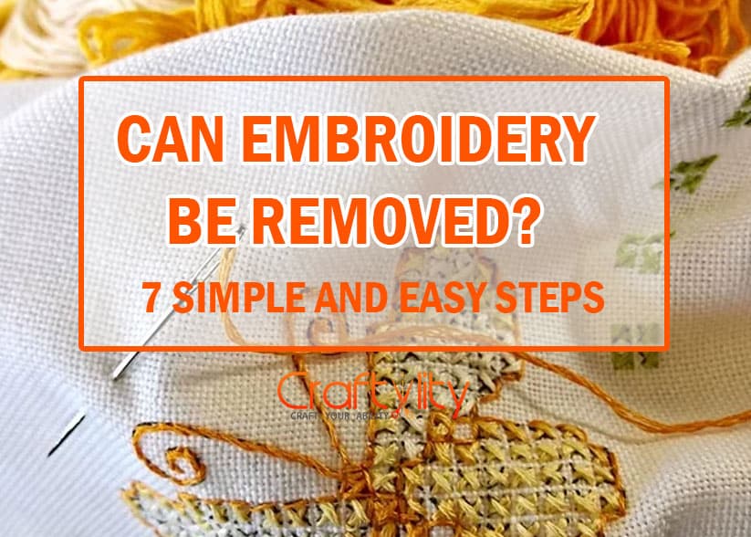 How to remove embroidery on a budget 